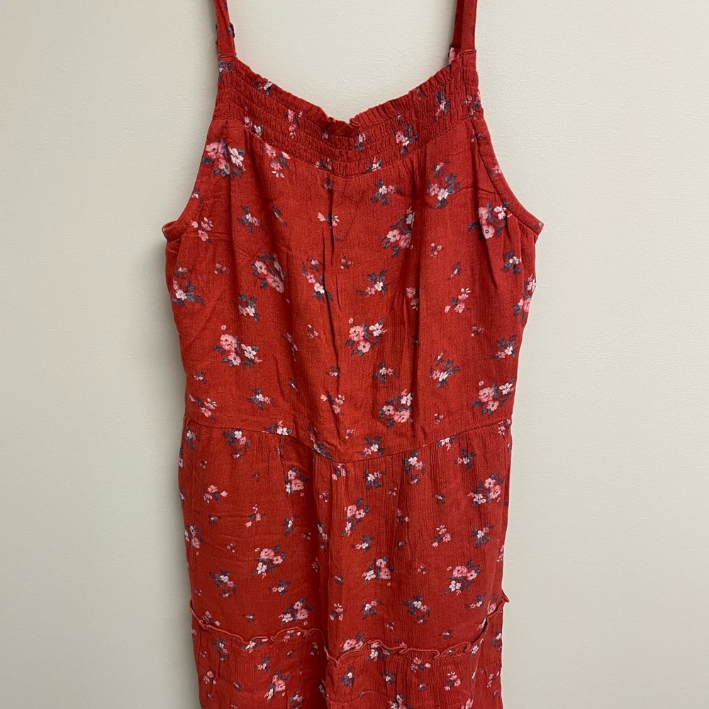 Abercrombie kids NWT red floral jumper size 13/14